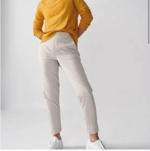 Athleta Cream Ankle Pants